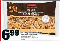 Super C noix de grenoble moitiés et morceaux Irrésistible | Irrésistible halves & pieces walnuts offer