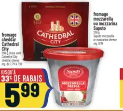 Marché Adonis FROMAGE CHEDDAR CATHEDRAL CITY | CATHEDRAL CITY CHEDDAR CHEESE offer