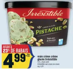Marché Adonis VRAIE CRÈME CRÈME GLACÉE IRRÉSISTIBLE | IRRÉSISTIBLE REAL CREAM ICE CREAM offer