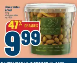Marché Adonis OLIVES VERTES AL'ARD | AL'ARD GREEN OLIVES offer
