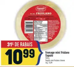 Marché Adonis fromage mini friulano Saputo | Saputo mini friulano cheese offer