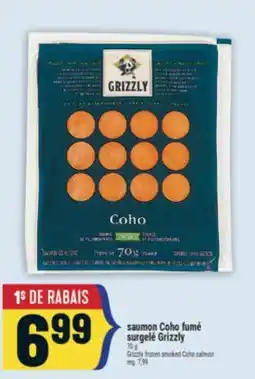 Marché Adonis SAUMON COHO FUMÉ SURGELÉ GRIZZLY | GRIZZLY FROZEN SMOKED COHO SALMON offer