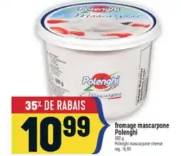 Marché Adonis fromage mascarpone Polenghi | Polenghi mascarpone cheese offer