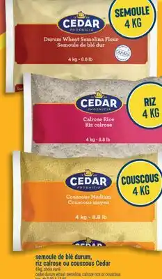 Marché Adonis riz calrose ou couscous Cedar offer