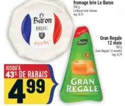 Marché Adonis fromage brie Le Baron | Le Baron brie cheese offer