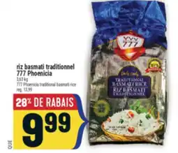 Marché Adonis RIZ BASMATI TRADITIONNEL 777 PHOENICIA | 777 PHOENICIA TRADITIONAL BASMATI RICE offer