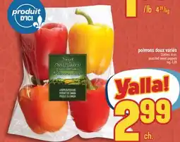 Marché Adonis POIVRONS DOUX VARIÉS | ASSORTED SWEET PEPPERS offer