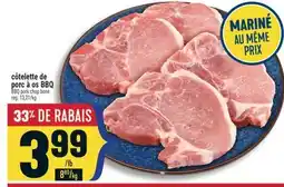 Marché Adonis CÔTELETTE DE PORC À OS BBQ | BBQ PORK CHOP BONE offer