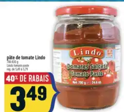 Marché Adonis PÂTE DE TOMATE LINDO | LINDO TOMATO PASTE offer