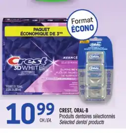 Uniprix CREST, ORAL-B Produits dentaires sélectionnés/Selected dental products offer