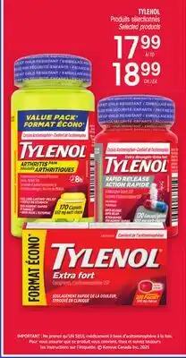 Uniprix TYLENOL Produits sélectionnés/Selected products offer