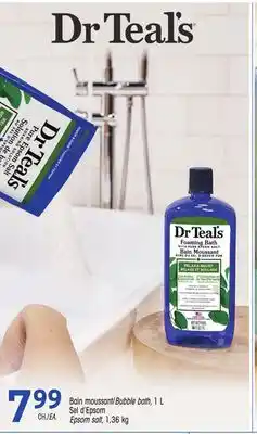 Uniprix Dr. Teals Bain moussant/Bubble bath, Sel d'Epsom/Epsom salt offer