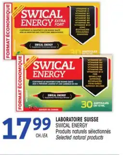 Uniprix LABORATOIRE SUISSE SWICAL ENERGY Produits naturels sélectionnés/Selected natural products offer