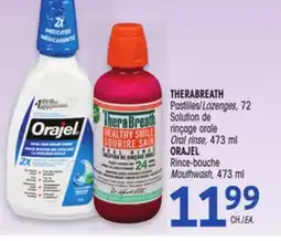 Uniprix THERABREATH Pastilles/Lozenges, Solution de rinçage orale/Oral rinse, Rince-bouche/Mouthwash offer