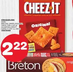 Marches Tradition DARE BRETON, CRISPS, BRETON, CRISPS or KELLOGG'S, CHEEZ-IT CRACKERS offer