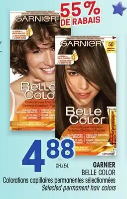Uniprix GARNIER BELLE COLOR Colorations capillaires permanentes sélectionnées offer