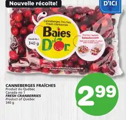 Marches Tradition FRESH CRANBERRIES offer