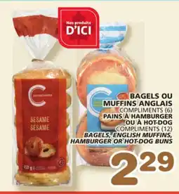 Marches Tradition COMPLIMENTS (12) MUFFINS, BAGELS, ENGLISH MUFFINS, HAMBURGER OR HOT-DOG BUNS offer