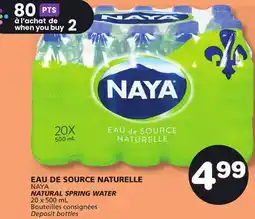 Marches Tradition NAYA NATURAL SPRING WATER offer