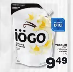 Marches Tradition IÖGO CRÉMEUX YOGURT offer