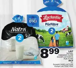 Marches Tradition LAIT NATREL FINEMENT FILTRÉ OR LACTANTIA PUR FILTRE MILK offer