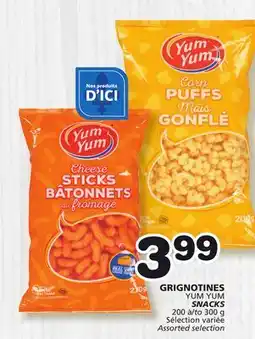 Marches Tradition YUM YUM SNACKS offer