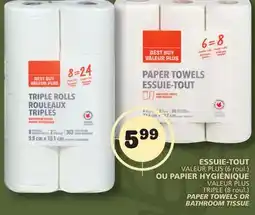 Marches Tradition VALEUR PLUS TRIPLE (8 roul.)PAPER TOWELS OR BATHROOM TISSUE offer