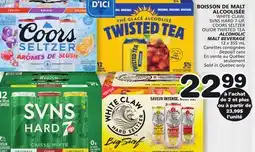 Marches Tradition WHITE CLAW, SVNS HARD 7-UP, COORS SELTZER OR TWISTED TEA ALCOHOLIC MALT BEVERAGE offer