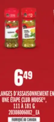 Provigo LANGES D'ASSAISONNEMENT EN UNE ÉTAPE CLUB HOUSE , 111 À 181 G offer