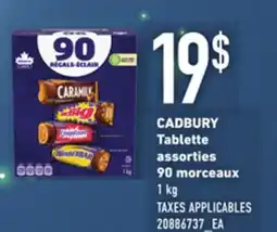 Provigo CADBURY TABLETTE ASSORTIES 90 MORCEAUX, 1 KG offer