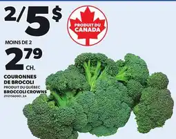 Provigo BROCCOLI CROWNS offer