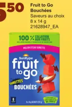 Provigo FRUIT TO GO BOUCHÉES, 8 x 14 g offer