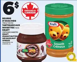 Provigo KRAFT PEANUT BUTTER, 725 G OR HAZELNUT SPREAD, 750 G/1 KG offer