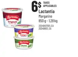 Provigo LACTANTIA MARGARINE, 850 G - 1,28 KG offer