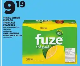 Provigo FUZE LEMON OR PEACE TEA ICED TEA, 12X341 ML offer