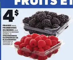 Provigo STRAWBERRIES, 454 G, RASPBERRIES OR BLACKBERRIES, 170 G offer