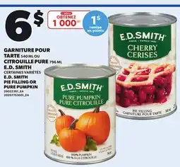 Provigo E.D. SMITH PIE FILLING, 540 ML OR PURE PUMPKIN, 796 ML offer
