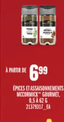 Provigo ÉPICES ET ASSAISONNEMENTS MCCORMICK MC GOURMET, 0,5 À 62 G offer
