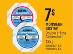 Provigo MONSIEUR GUSTAV DOUBLE CRÈME CAMEMBERT, 125 G offer