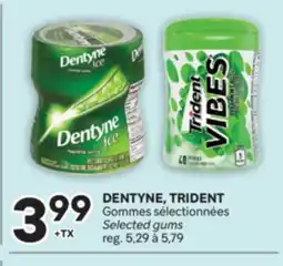Brunet DENTYNE, TRIDENT Gommes sélectionnées offer