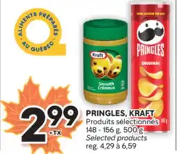 Brunet PRINGLES, KRAFT Produits sélectionnés offer