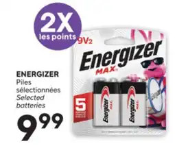 Brunet ENERGIZER Piles sélectionnées offer