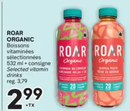 Brunet ROAR ORGANIC Boissons vitaminées sélectionnées offer