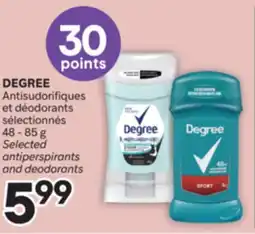 Brunet DEGREE Antisudorifiques et déodorants sélectionnés offer