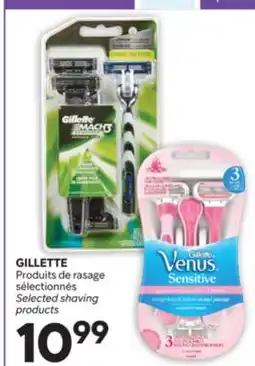 Brunet GILLETTE Produits de rasage sélectionnés offer
