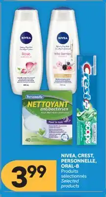 Brunet NIVEA, CREST, PERSONNELLE, ORAL-B Produits sélectionnés offer