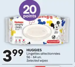 Brunet HUGGIES Lingettes sélectionnées offer