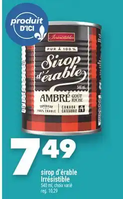 Marche Ami SIROP D'ÉRABLE IRRÉSISTIBLE offer