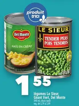 Marche Ami LÉGUMES LE SIEUR, GÉANT VERT, DEL MONTE offer