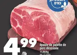 Marche Ami ÉPAULE DE PALETTE DE PORC DÉSOSSÉE offer